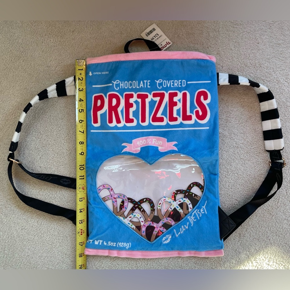 Betsey Johnson Chocolate Covered Pretzels backpack